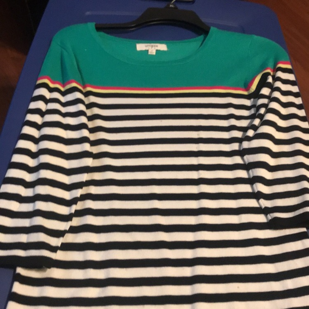 Used 3/4 stripe sweater.